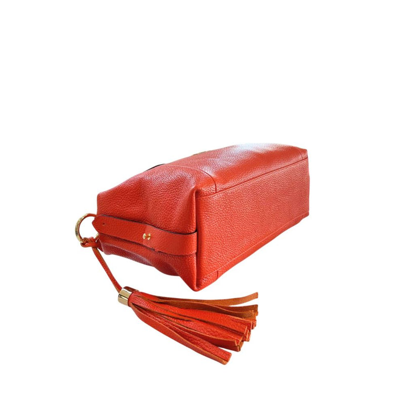 Baldinini Trend Orange Leather Handbag for Women