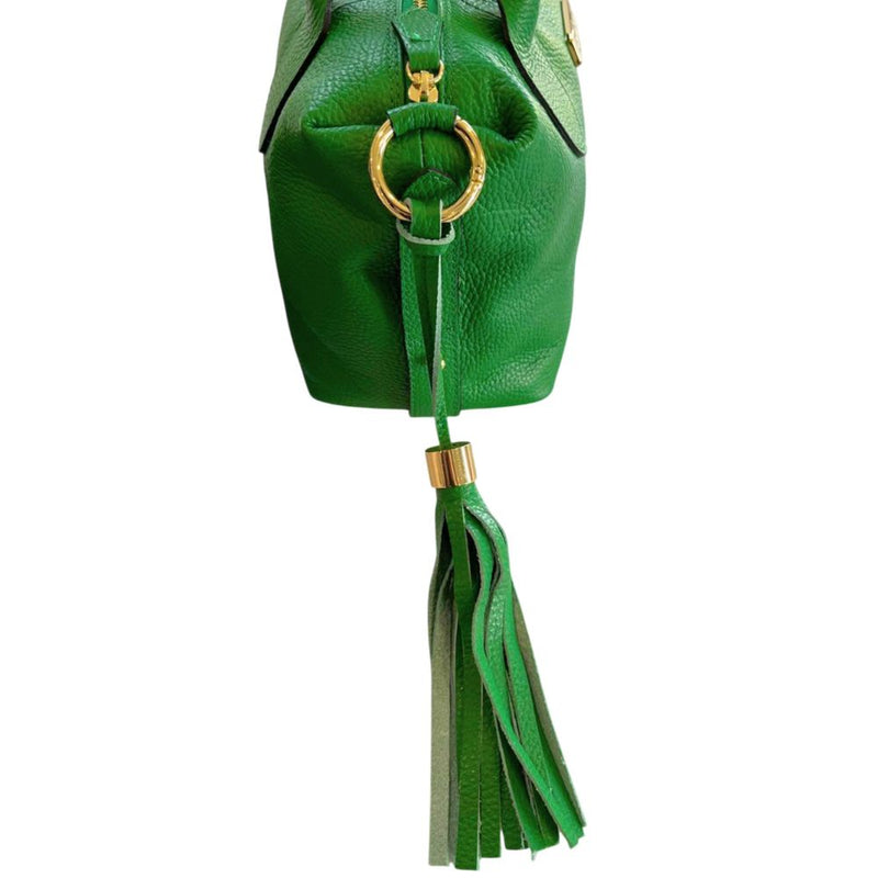 Baldinini Trend Green Leather Handbag for Women
