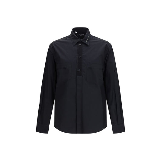 Chemise en coton noir Dolce &amp; Gabbana