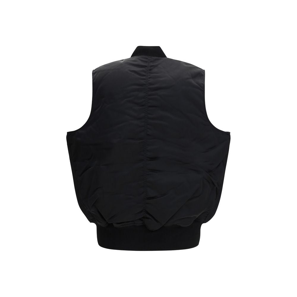 ALPHA INDUSTRIES MA-1 Base Vest - Black Nylon Jacket