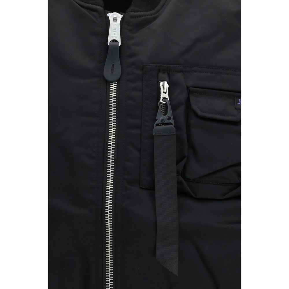 ALPHA INDUSTRIES MA-1 Base Vest - Black Nylon Jacket