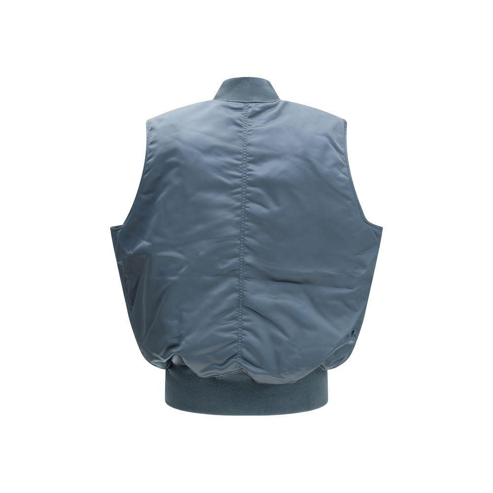 ALPHA INDUSTRIES MA-1 Base Vest - Blue Nylon Sleveless Jacket