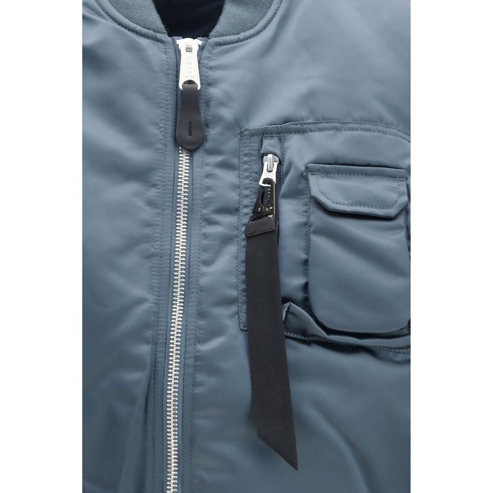 ALPHA INDUSTRIES MA-1 Base Vest - Blue Nylon Sleveless Jacket