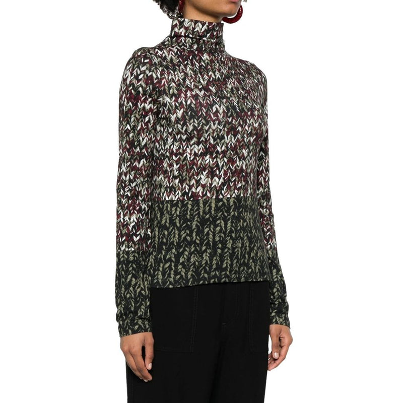 Loewe Bicolor Cotton Long Sleeve T-Shirt for Women