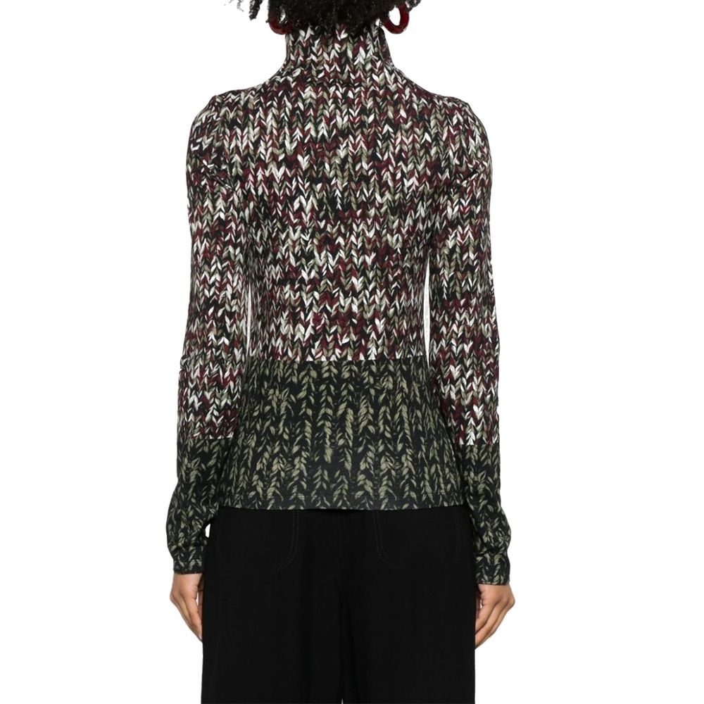 Loewe Bicolor Cotton Long Sleeve T-Shirt for Women