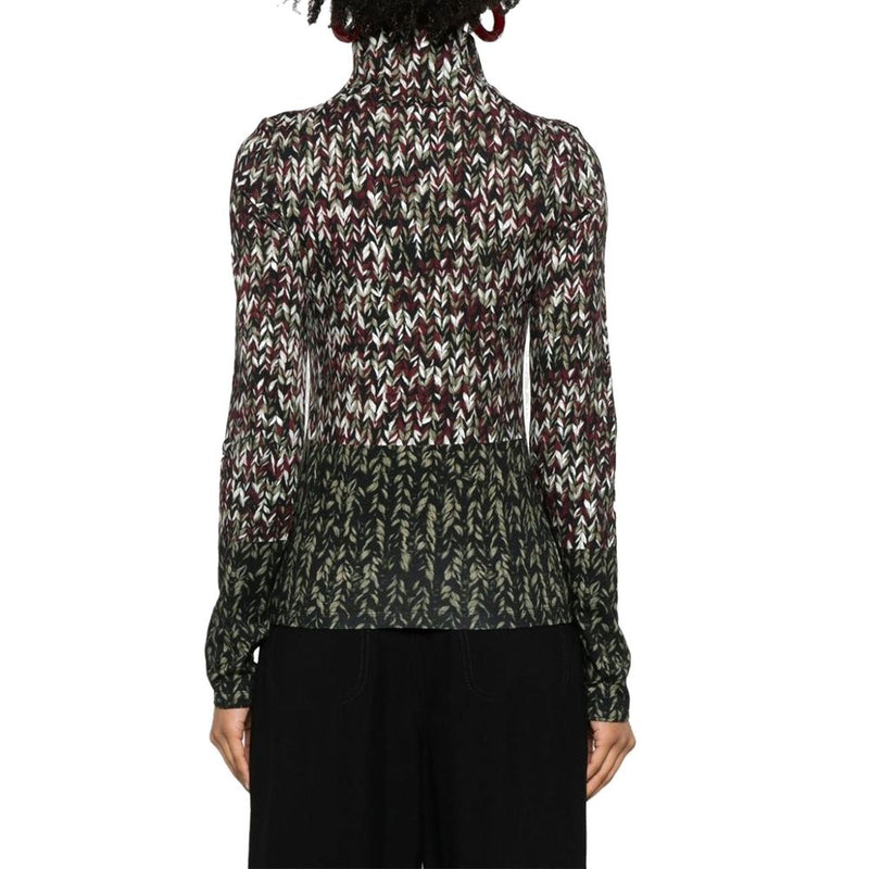 Loewe Bicolor Cotton Long Sleeve T-Shirt for Women