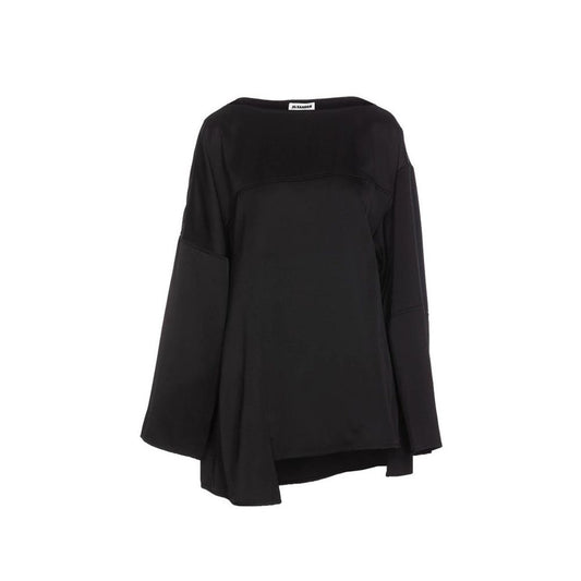 Jil Sander Black Silk Blouse - Elegant Women's Shirt
