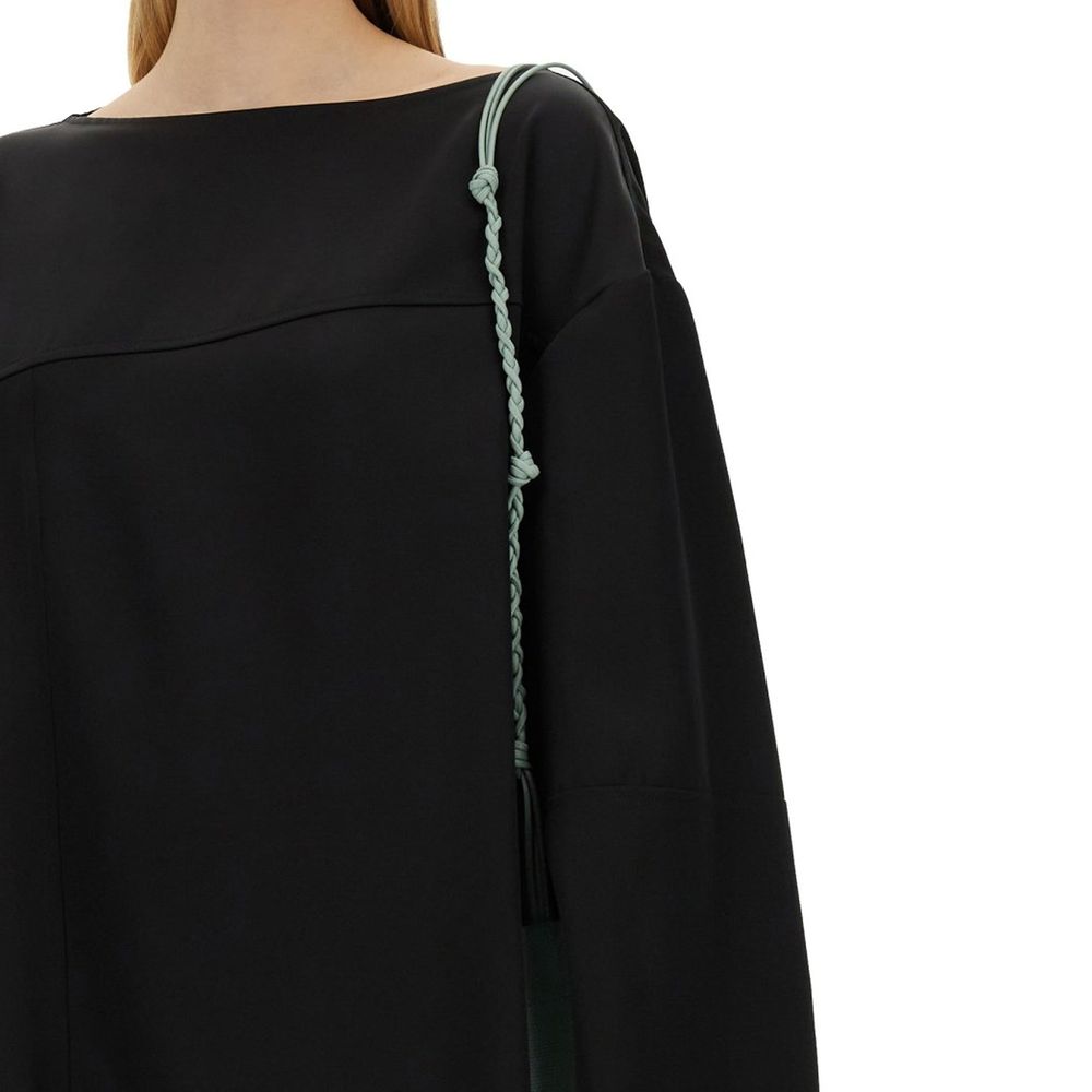 Jil Sander Black Silk Blouse - Elegant Women's Shirt