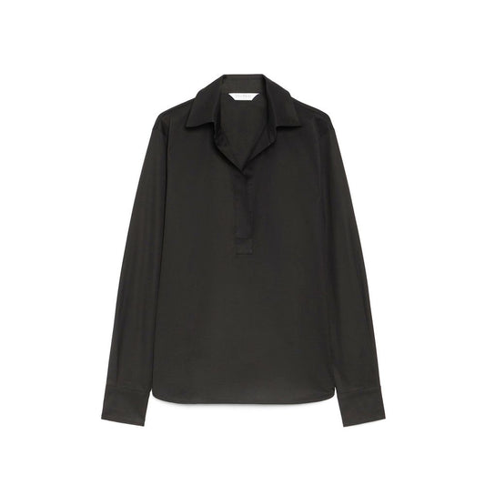 Max Mara Black Cotton Dress Shirt for Women