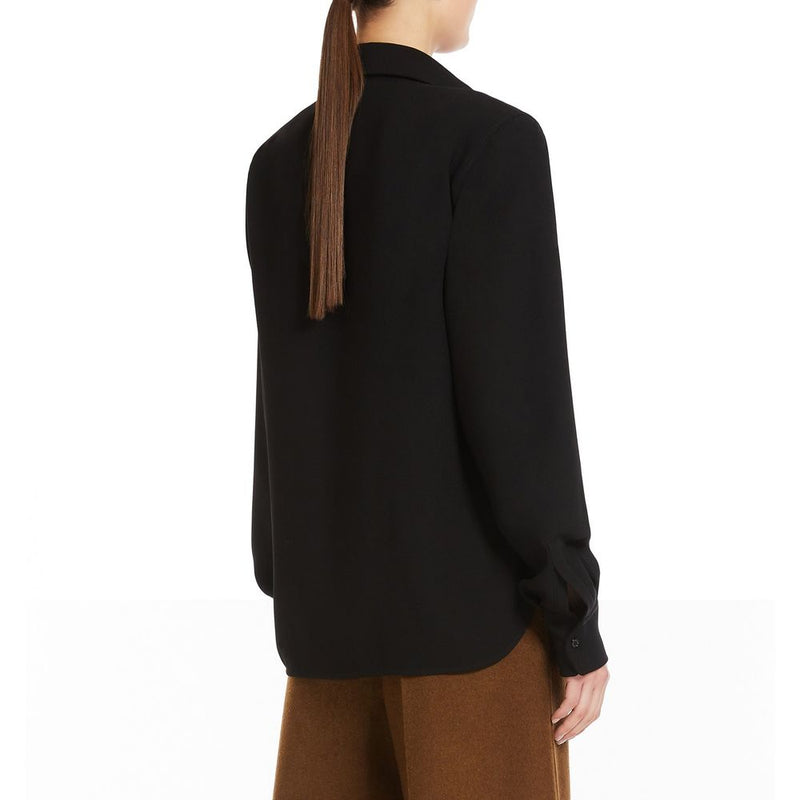 Max Mara Black Cotton Dress Shirt for Women