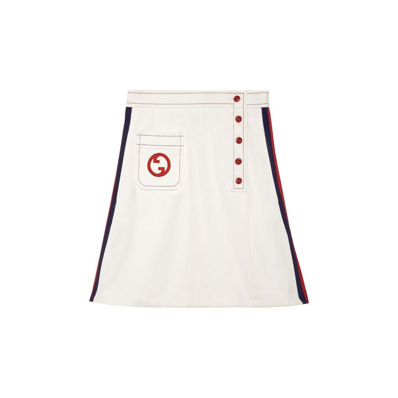 Gucci White Polyester Mini Skirt for Women