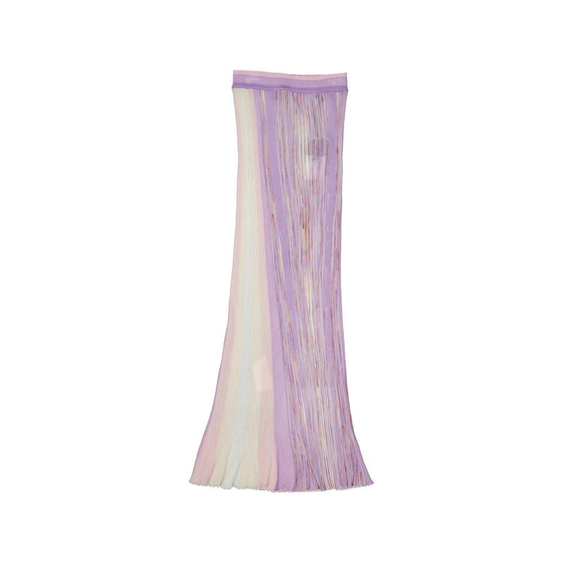 Missoni Purple Cotton Long Skirt for Women