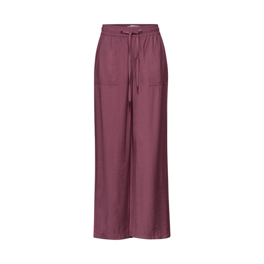 Pantalon décontracté Street One rose en viscose
