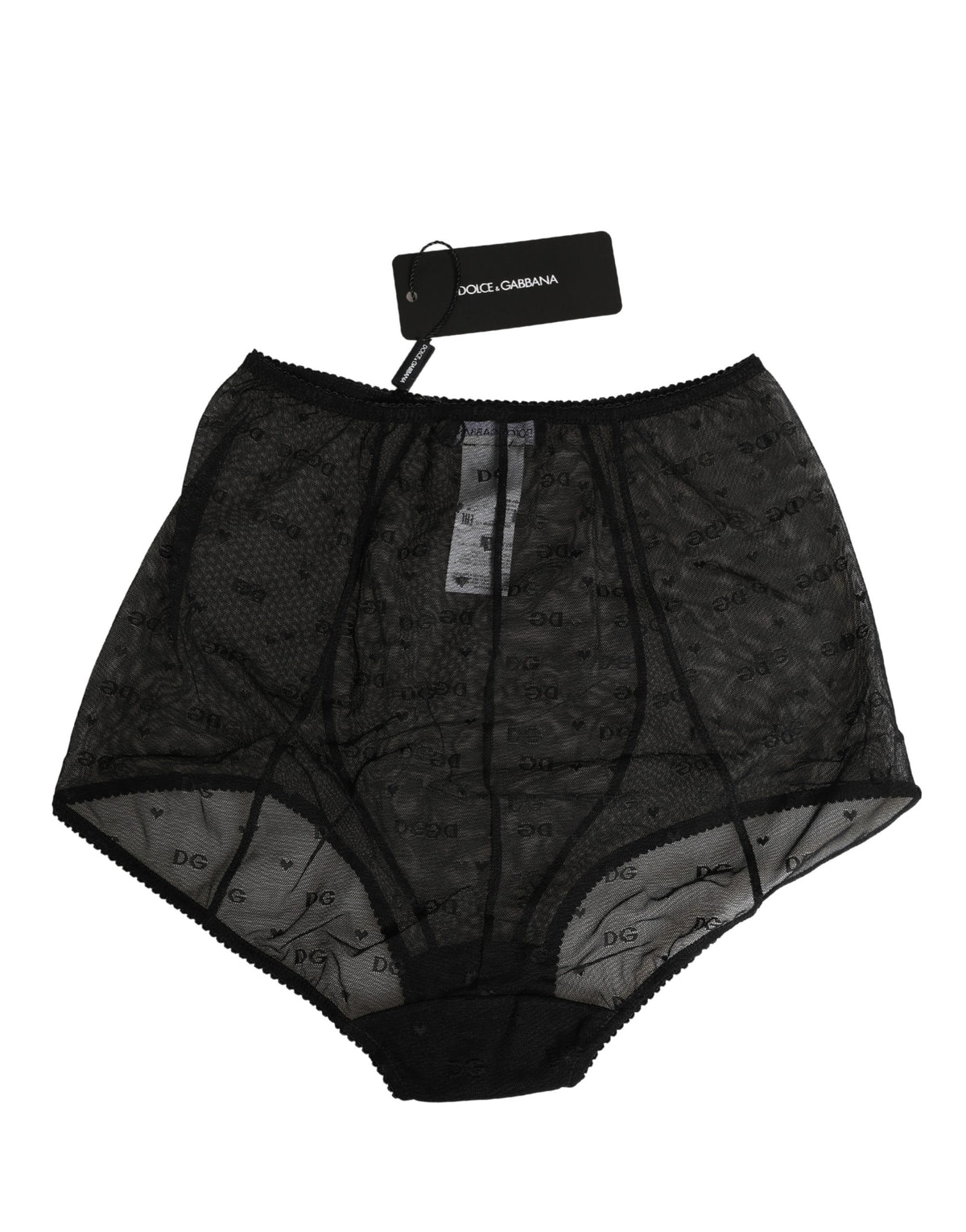 Dolce & Gabbana Black High Waist Girdle Panty Underwear
