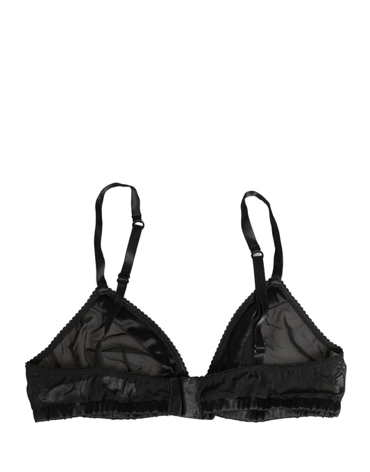 Dolce & Gabbana Soft Cup Bra - Black Nylon Stretch Underwear