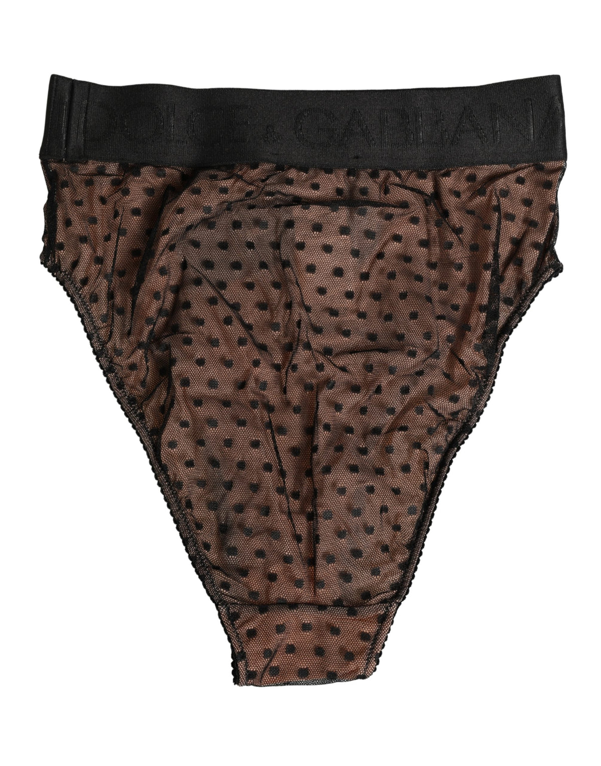 Dolce & Gabbana Black Beige Polka Dot Butterfly Brief Underwear