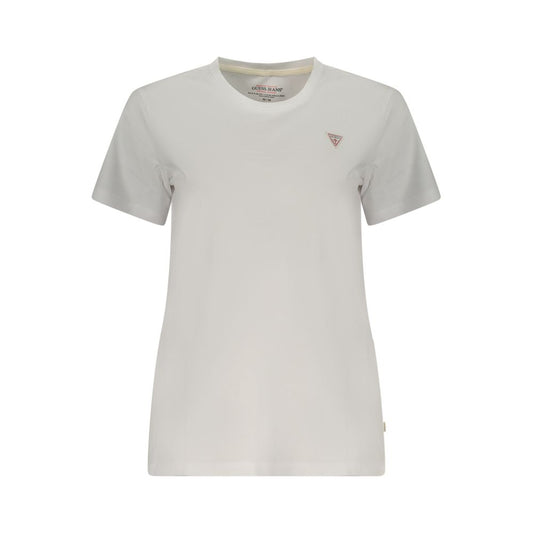 T-shirt blanc en coton Guess pour femme