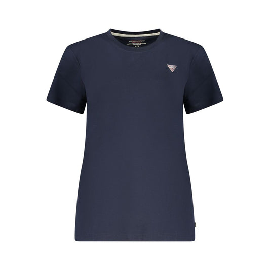 T-shirt en coton bleu Guess pour femme