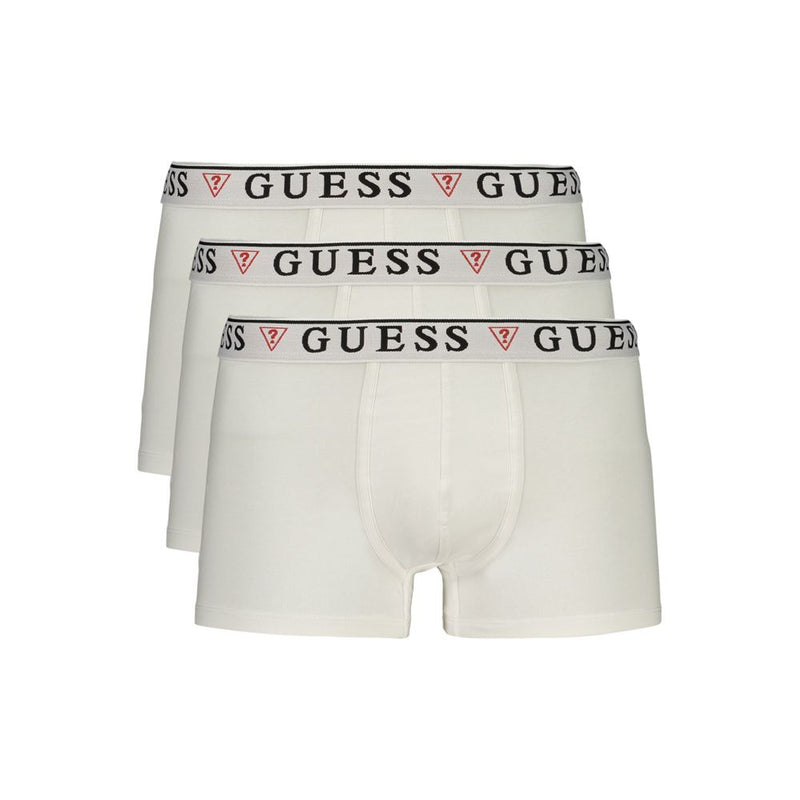 Guess Jeans White Cotton Men's Boxer Shorts Tri-Pack
