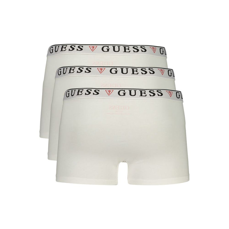 Guess Jeans White Cotton Men's Boxer Shorts Tri-Pack