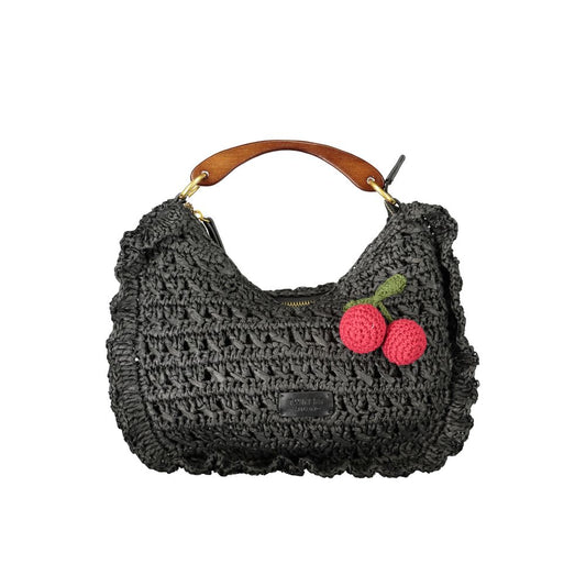 Twinset Black Polyester Handbag - Stylish and Versatile