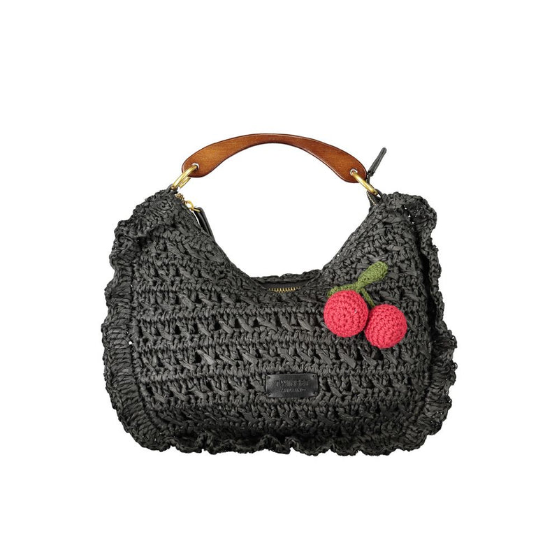 Twinset Black Polyester Handbag - Stylish and Versatile