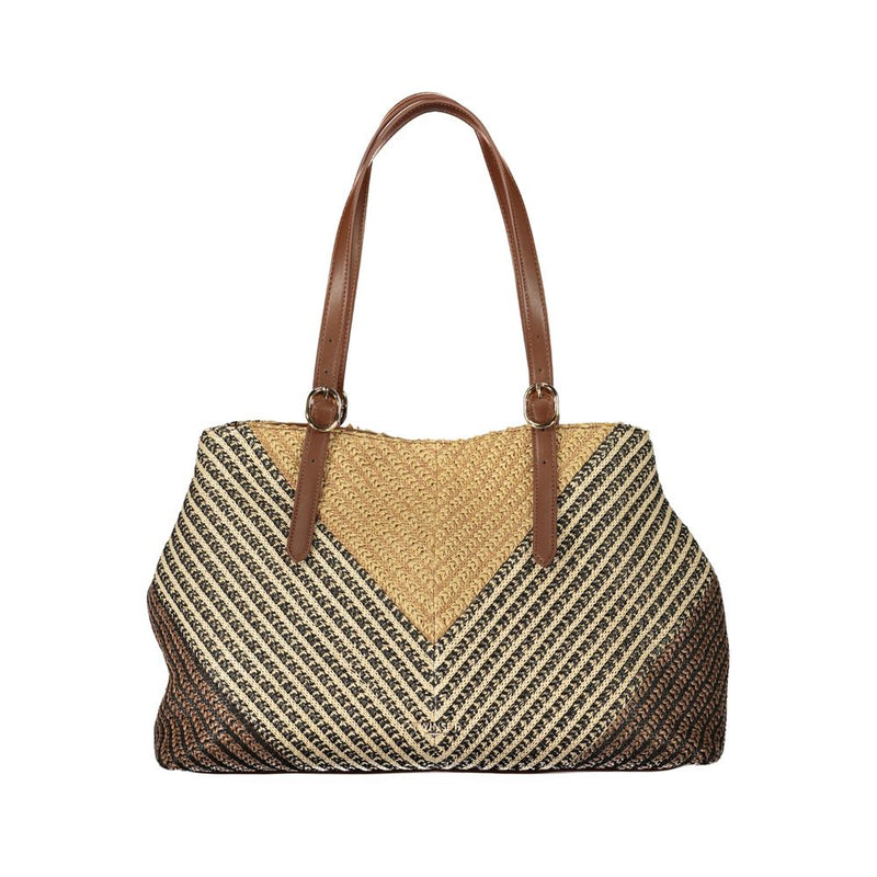 Twinset Brown Polyester Women's Handbag - Chic & Functional