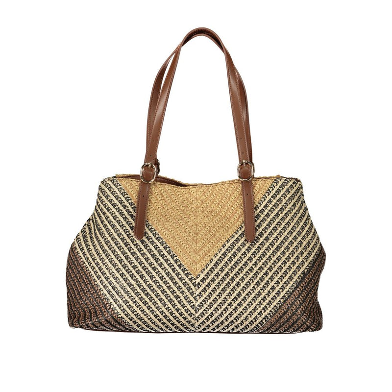 Twinset Brown Polyester Women's Handbag - Chic & Functional