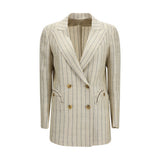 Veste en lin beige Blazé Milano