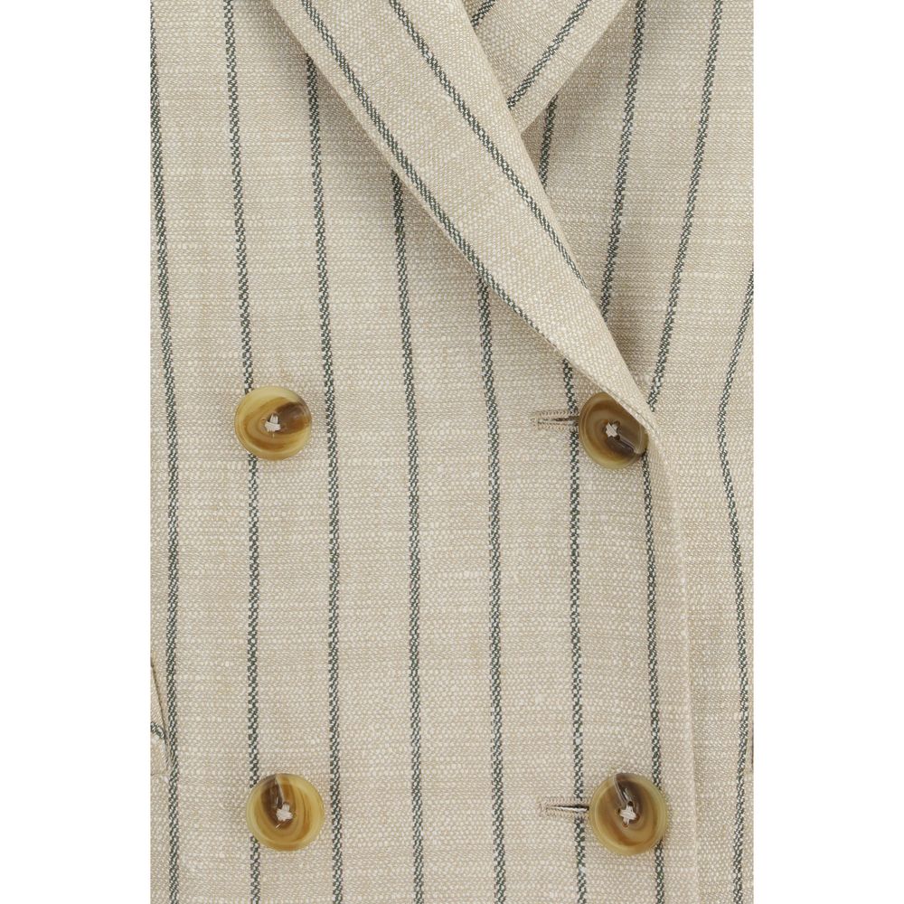 Veste en lin beige Blazé Milano