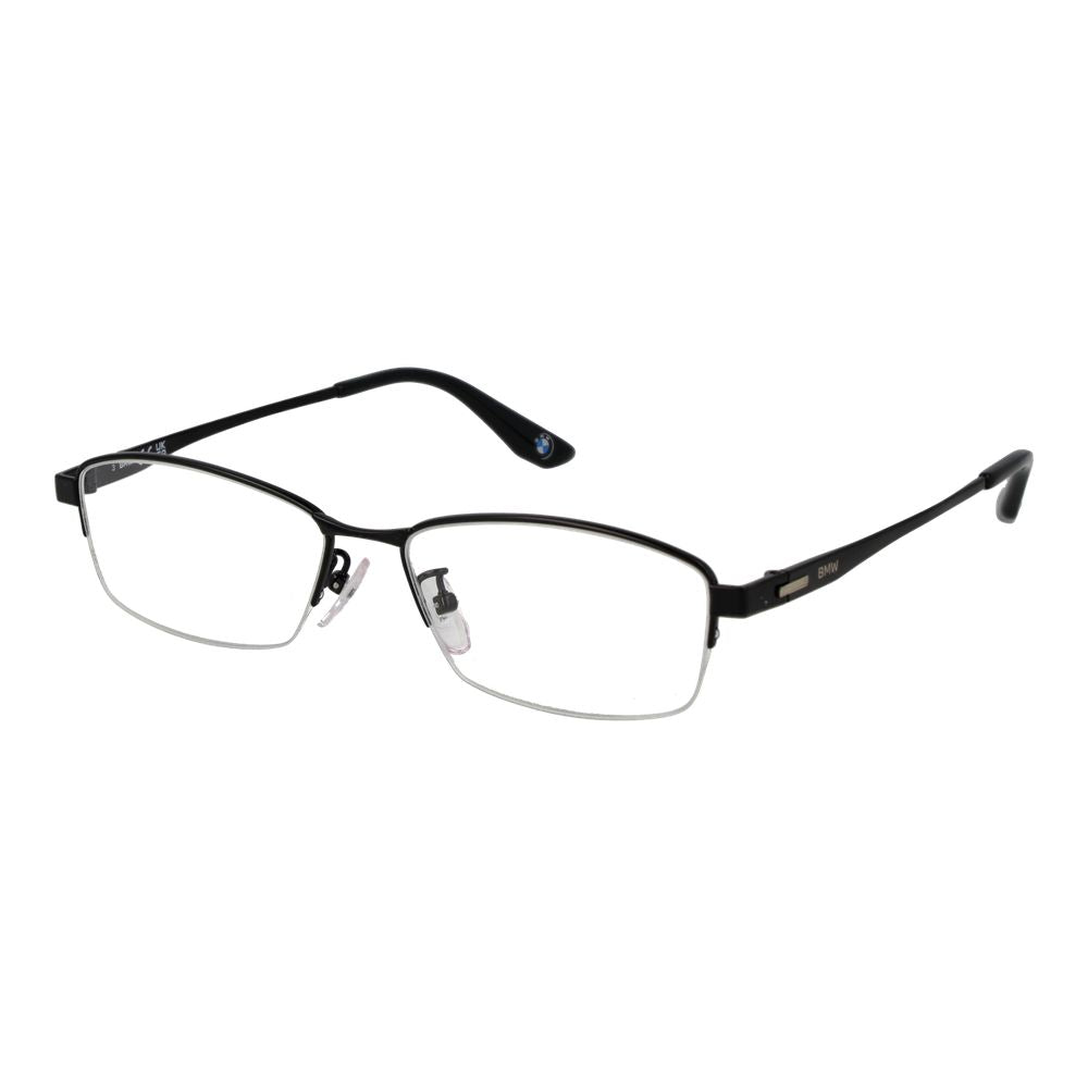 BMW Black Titanium Glasses (Frames) - Stylish Half-Rim Design