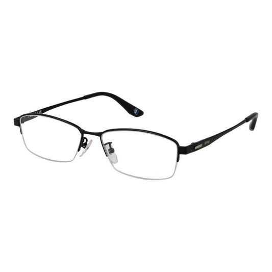 BMW Black Titanium Glasses (Frames) - Stylish Half-Rim Design