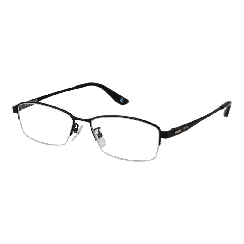 BMW Black Titanium Glasses (Frames) - Stylish Half-Rim Design