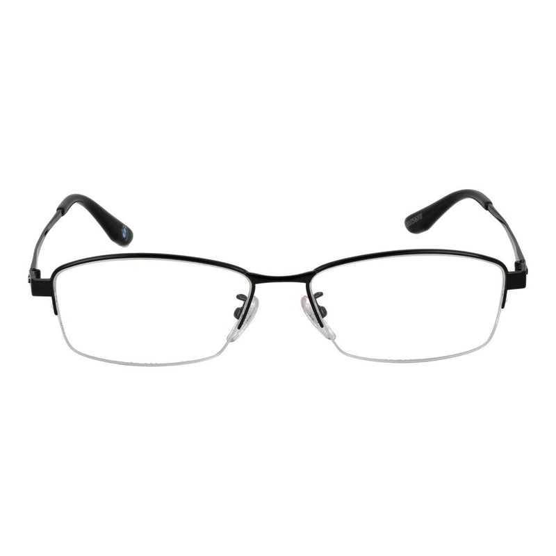BMW Black Titanium Glasses (Frames) - Stylish Half-Rim Design