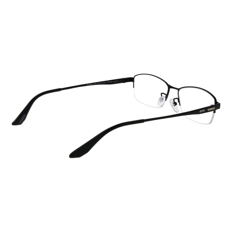 BMW Black Titanium Glasses (Frames) - Stylish Half-Rim Design