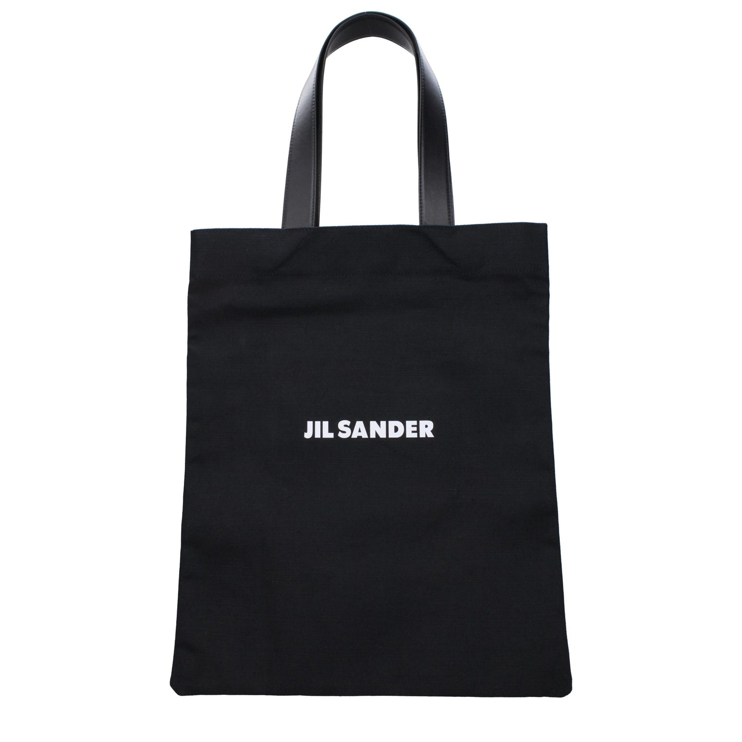 Jil Sander Zwarte Linnen Schoudertas