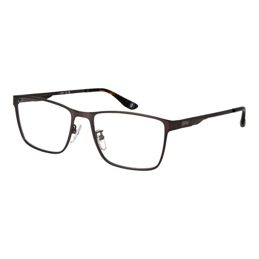 BMW Gray Metal Glasses (Frames) - Stylish Rectangle Design