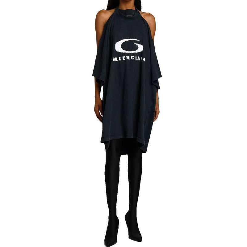 Balenciaga Black Cotton Casual Dress for Women