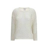 Max Mara Pure White Linen Sweatshirt for Women