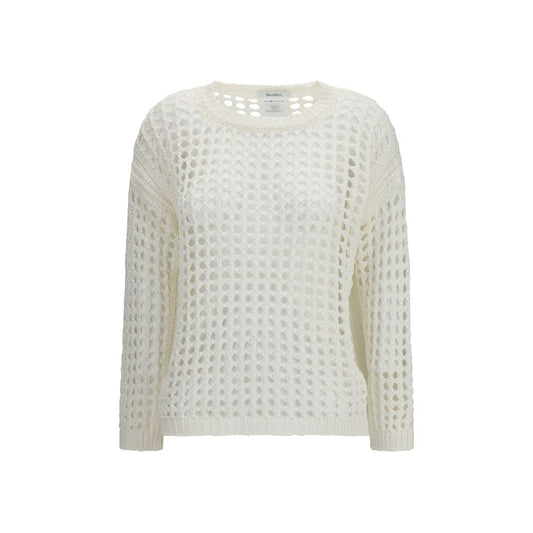 Max Mara Pure White Linen Sweatshirt for Women