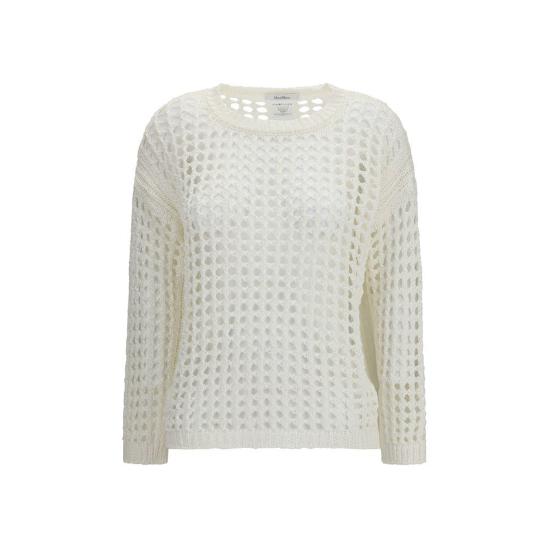 Max Mara Pure White Linen Sweatshirt for Women