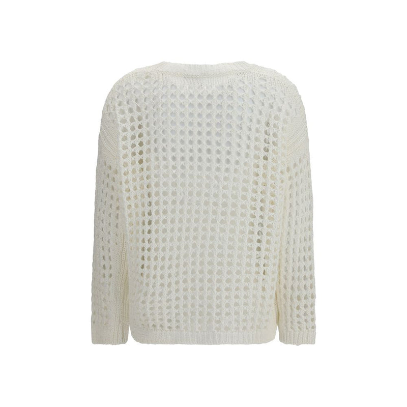 Max Mara Pure White Linen Sweatshirt for Women