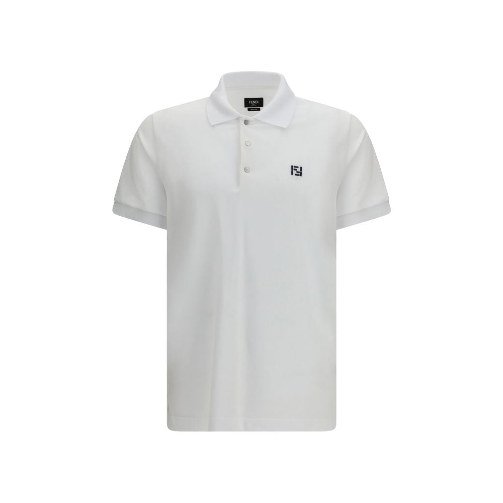 Polo Fendi en coton blanc