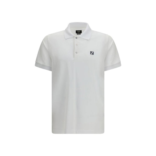 Polo Fendi en coton blanc