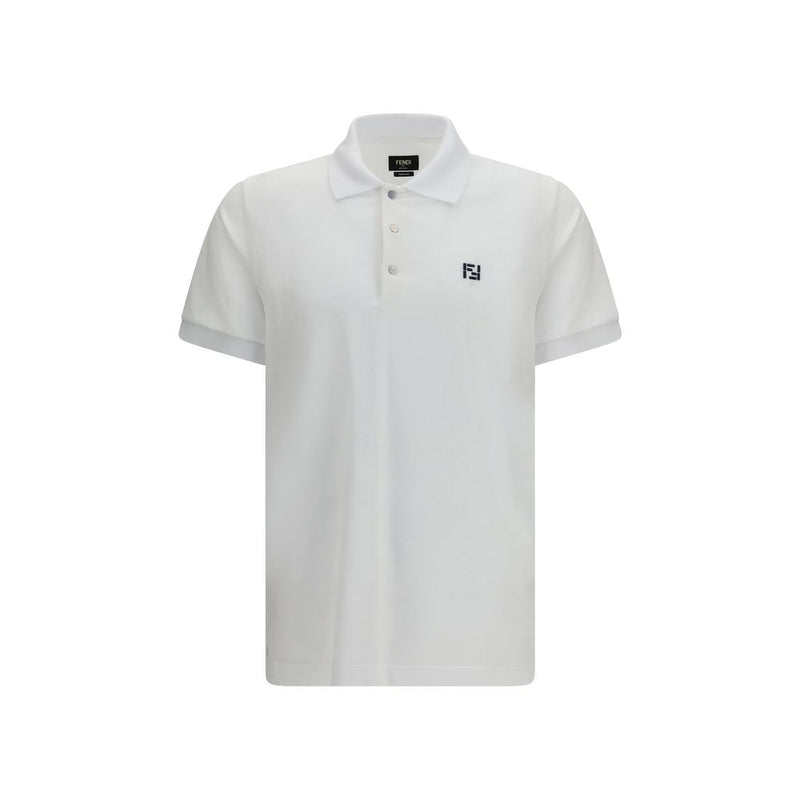 Polo Fendi en coton blanc