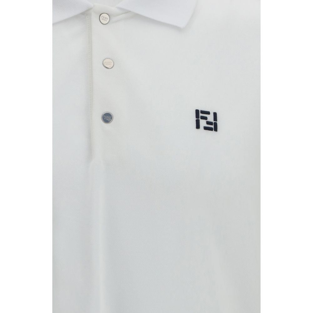 Polo Fendi en coton blanc