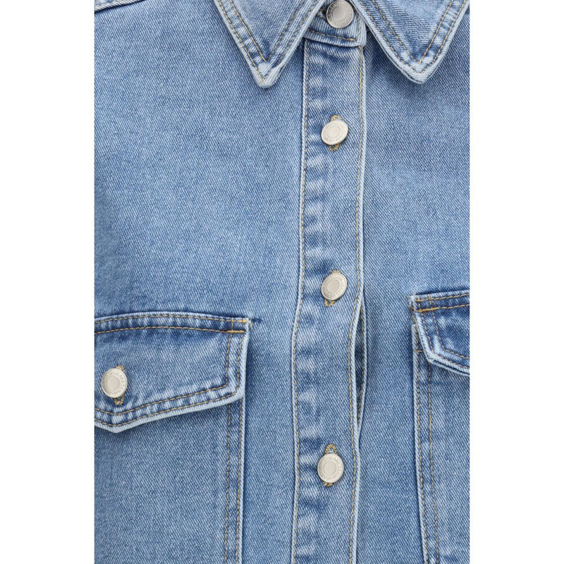 Ella Blue Cotton Denim Jacket with Sequin Details