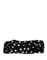 Dolce & Gabbana Bandeau Bikini Top in Black and White Polka Dot