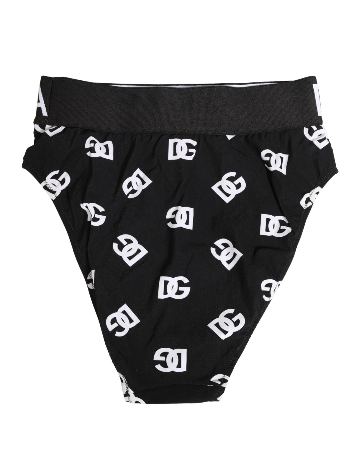 Dolce & Gabbana Black Logo Waistband Midi Brief Underwear