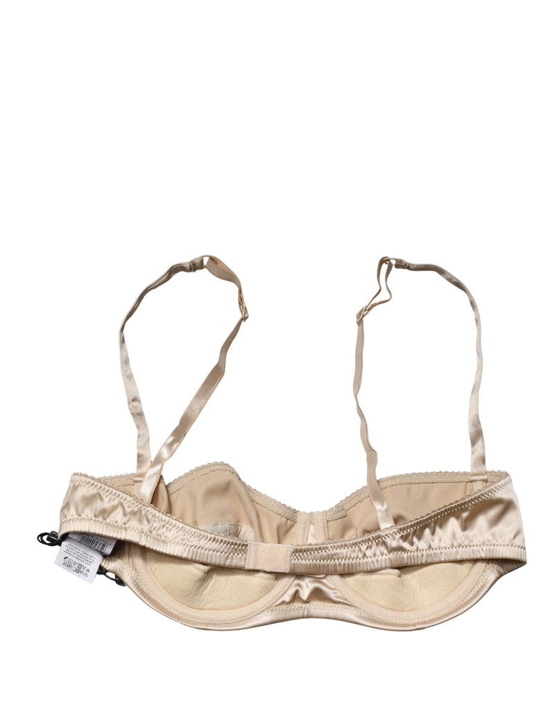 Dolce & Gabbana Beige Semi-Pad Underwire Balconette Bra